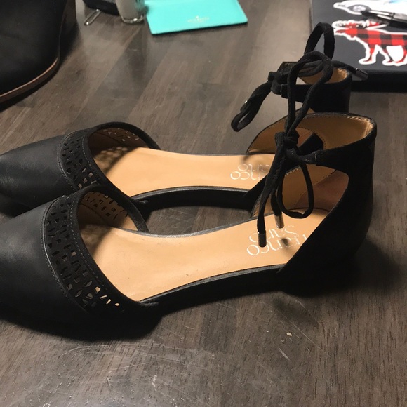 Franco Sarto Black Flats - Picture 3 of 4